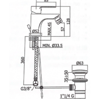 Miscelatore Bidet Blu - immagine 2