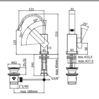 Miscelatore Bidet Canna Orientabile Elle Effe Paffoni - immagine 3