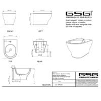 Bidet Sospeso Speed GSG Ceramic Design - immagine 5