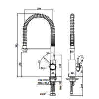 Miscelatore Lavello Monoforo Con Canna Orientabile Level Paffoni - immagine 4