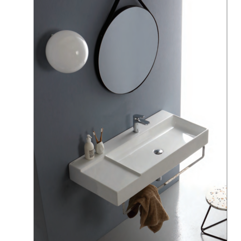 Lavabo d'Appoggio Tondo - Diametro 35,5 cm - Bianco Opaco