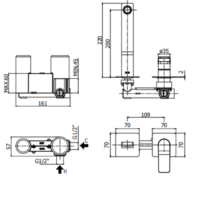 Miscelatore Incasso Lavabo Tilt Paffoni - immagine 4