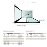 Box Doccia Angolare Con Apertura 1 Lato Scorrevole e 1 Lato Fisso PscRapid Black Matt - immagine 2
