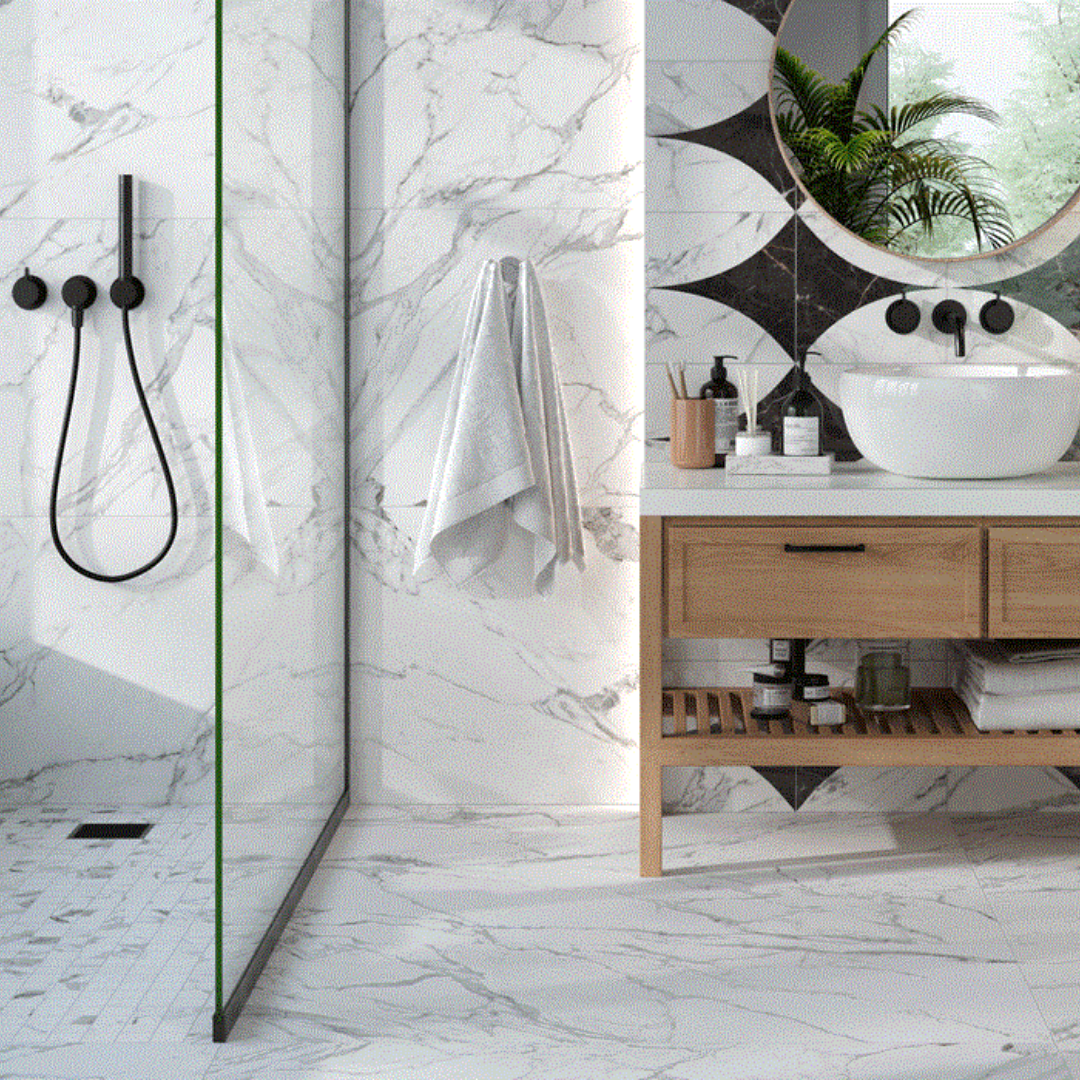Lastra in ceramica effetto marmo Statuario - IBFOR - Your design shop