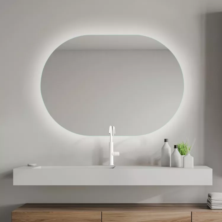 Luce led ovale per specchio bagno modello Orion
