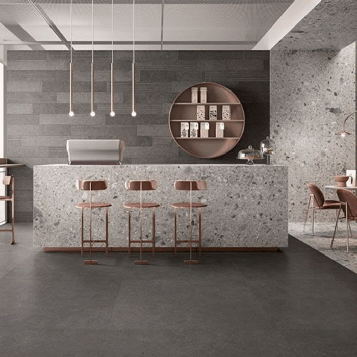 Gres Porcellanato Effetto Pietra Silver Grain 80x80 Italgraniti <span style="color:red"><br> (€34,95/mq)