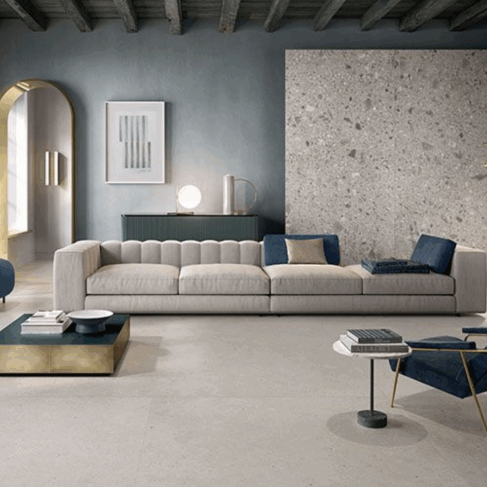 Gres Porcellanato Effetto Pietra Silver Grain 120x120 Italgraniti <span style="color:red"><br> (€43,96/mq)