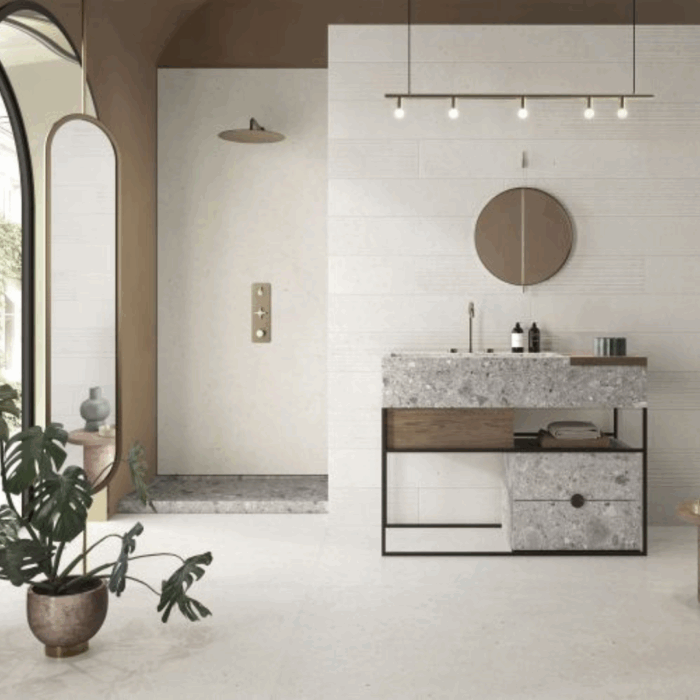 Gres Porcellanato Effetto Pietra Silver Grain 60x120 Italgraniti <span style="color:red"><br> (€38,30/mq)