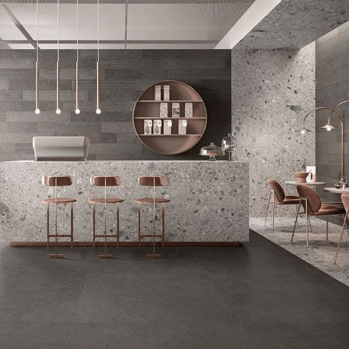 Gres Porcellanato Effetto Pietra Ceppo Di Gré Grey 80x80 Italgraniti <span style="color:red"><br> (€34,95/mq)